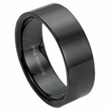 Black Stainless steel ring